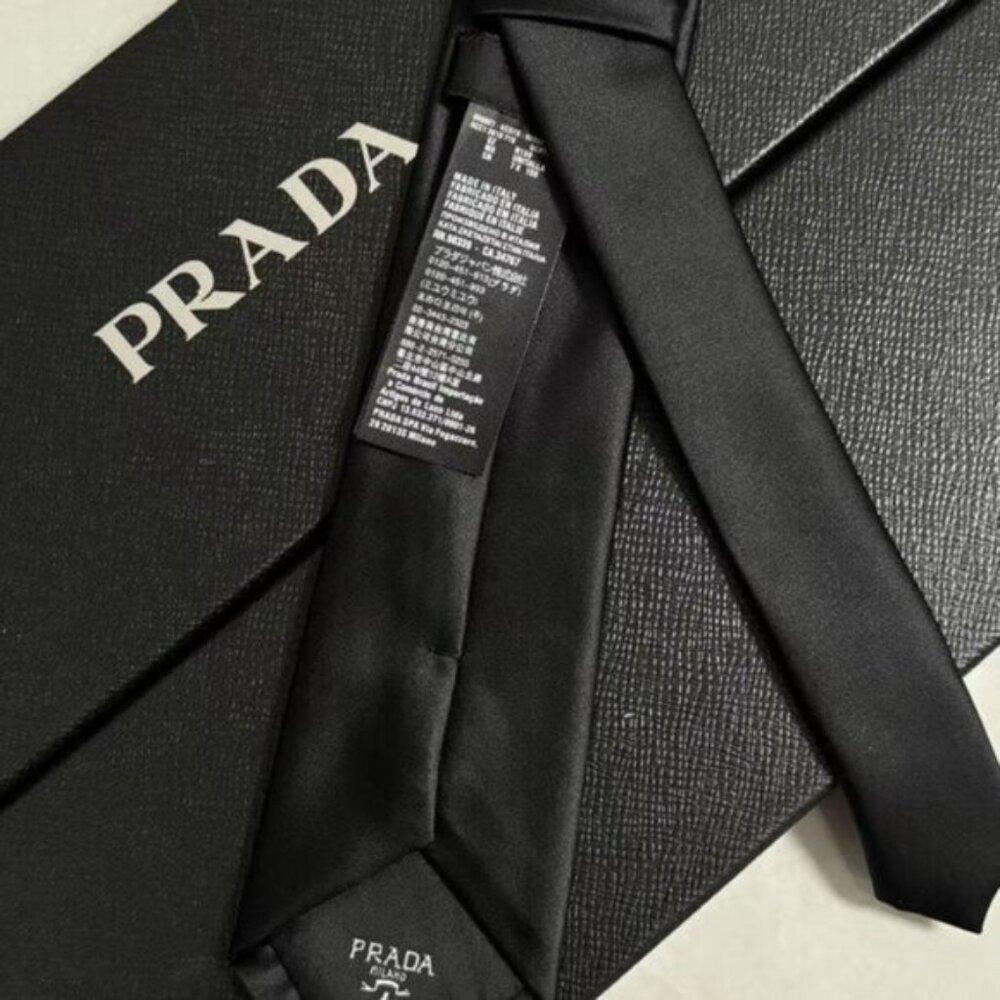 PRADA Black Tie - With Box👔👔 - Picture 5 of 6